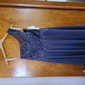 Formal dress. Lavender. Size 10. Full length. Sequin top. One shoulder.